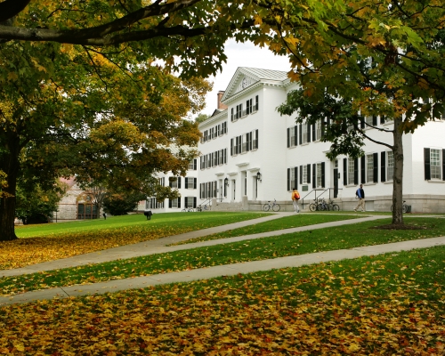Dartmouth Hall in fall