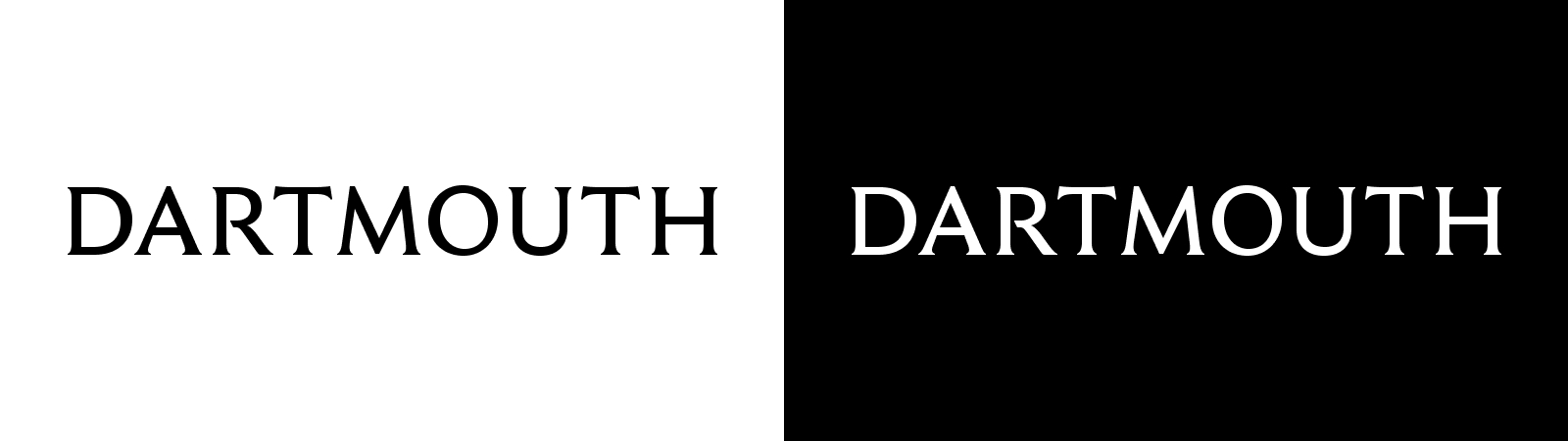 Dartmouth Wordmark in black